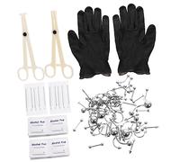 FOYTOKI 1ensemble Kit De Piercing Corporel Inoxydable Pour Oreilles Nez Sourcils Et Nombrils Bijoux De Mode Hypoallergéniques Et Filles
