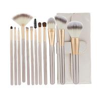 FOYTOKI 1Ensemble Kit de Pinceaux de Synthétique Ensemble de Brosses à Cils à Sourcils et Blush de Riz Malette de Rangement