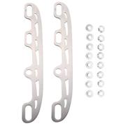 FOYTOKI 1ensemble Lames de Remplacement Acier Inoxydable pour Patins à roulettes Durables et Interchangeables Compatibles Hockey et Patinage Artistique Set Complet avec Embouts