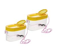 FOYTOKI 2 Pièces Boîte Loupe à Insectes Conteneurs Multi Fonctions pour Observation Insectes Outil Pédagogique pour Plein Air pour Exploration et Apprentissage