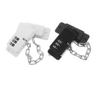FOYTOKI 2 Pièces Cadenas de Sécurité pour Garçon et Filles Combinaison à 3 Chiffres, Corps Réglable en Abs, Verrouillage Sécurisé pour Armoires et Casiers en Classe ou Dortoir