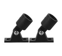 FOYTOKI 2 pièces Capuchons Bimini de Bateau 22 MM en Nylon Noir | Pour auvent et canopée de bateau, stabilité renforcée, ajustement serré, résiste aux vents forts, navigation en yacht