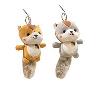 FOYTOKI 2 Pièces Porte ureuil Peluche Accessoires de Sac Kawaii Décorations Suspendues Doux et Sûr pour Voyage et Célébrations