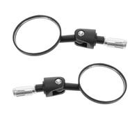 FOYTOKI 2 pièces Rétroviseurs Moto Embout Guidon Vintage Miroir Arrière Rond Réglable Installation Facile et Compatible Scooters et Motos