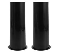 FOYTOKI 2 Pièces Tube D'évent Bass Reflex en ABS Noir, Optimisation des Basses Profondes, Compatible Enceintes DIY Audio