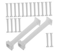 FOYTOKI 20pièces Miniatures Roman Pillars Sculpture Candle Holders for Wedding Decor and Dollhouse Displays