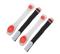 FOYTOKI 2pcs Brassards de Course à LED Rouges, Légers et Réfléchissants en PVC et Abs, Bracelets Lumineux de Sécurité pour Jogging et Cyclisme Nocturne