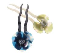 FOYTOKI 2pièces Baguettes à Cheveux Décoratives Accessoires Floraux Rétro u Pour Chignon