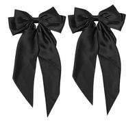 FOYTOKI 2pièces Barrettes à Cheveux Nœud Avec Longue Traine Lot De Clips Élégants Pour Femmes Accessoires Pour Cheveux Pour Fêtes Mariages Et Usage Quotidien