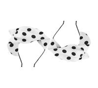 FOYTOKI 2pièces Élégantes Coiffes Beret à Pois Pour Femmes Accessoires De Cheveux Confortables Pour Événements Spéciaux Idéales Pour Mariages Et Fêtes Couleur Blanche Avec