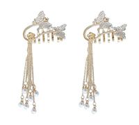 FOYTOKI 2pièces Pinces à Cheveux avec Pompon Serre-tête Griffes Élégantes pour Femmes Accessoires Coiffure pour Fête et Usage Quotidien