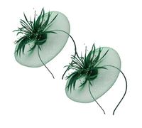 FOYTOKI 2pièces -tête Fascinators Tulle Pour Femmes Avec Voilette Unique Accessoires De Cheveux Pour Mariages Fêtes De Thé Et Banquets