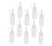 FOYTOKI 30Pièces Flacons Applicateurs de Colle à Pointe Aiguille Bouteilles Vides pour Liquide de Dosage pour Colle