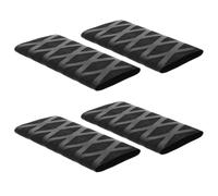FOYTOKI 4 Pièces Manchon de Grip pour Tennis de Table, Manchon de Protection pour Batte, Plastique Noir, Antidérapant, Absorbe la Sueur, pour Poignée de Raquette de Tennis de Table