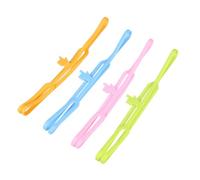 FOYTOKI 4 Pièces Marque-pages en Silicone Créatif à Doigts, Accessoire Scolaire Solide pour Lecture Maison École, Pratique et Flexible Couleur Aléatoire