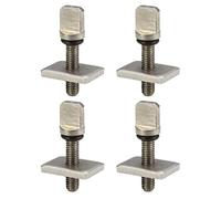 FOYTOKI 4 Pièces Vis de Surf Inoxydables pour Aileron de Planche, Argenté | Acier Inoxydable, Montage du Tail Fin, Usage Surf, Accessoire pour Riders de Planche