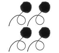 FOYTOKI 4pcs Balles Interactives pour Chat en Peluche avec Cloche Balle de Rechange pour Tour à Griffer à Ressort Divertissement et Exercice Suspendu la Poignée de Porte
