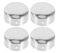 FOYTOKI 4pièces Caps de Fin de Rampe Acier Inoxydable Capuchons de Main Courante pour Escalier Rambardes Garde-corps Lot de Facile à Installer Compatible