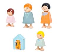 FOYTOKI 5 Pièces Blocs de Construction pour Garçon Fille Éducatifs Interactifs Bois pour Développer des Relations Familiales et Coordination Œil Main