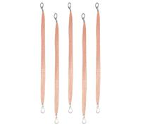 FOYTOKI 5 pièces Câbles de Batterie Cuivre Tressé Connectique Automobile pour Mise Terre Câbles de Démarrage et Raccordement Installation Facile Conductivité Fiable pour Voiture et Bateau