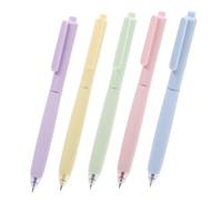 FOYTOKI 5 pièces Set de Stylos à Gel Colorés pour Étudiants pour Journalisme Fournitures Scolaires Stylos Esthétiques Pratiques et Élégants