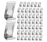 FOYTOKI 50 Clips Ressort pour Cadre Photo Métal Petite Taille Support Arrière sans Bordure Pack de 50 Pièces Crochet Suspendre Robuste pour Cadre Photo Mural