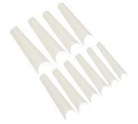 FOYTOKI 500 Faux Ongles Style French en Abs Longue Durée Faciles à Couper Design Naturel pour Nail Art DIY Usage Fêtes et Événements