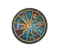 FOYTOKI 500 Pièces Puzzle Éducatif Rond pour Adultes Casse-tête Astrologie Précis Puzzle Coloré Signe Astrologique Jeu De Montage Amusant Et Cadeau