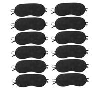 FOYTOKI 50pièces Masque De Sommeil Réutilisable Noir Pour Yeux Masque Doux Soie Avec Bande Réglable Pour Voyager Avion Train Ou Voiture Confortable Et Pratique Pour Toutes Les