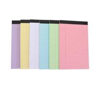 FOYTOKI 6 Pièces Bloc-notes Coloré à Déchirure Facile Papier Ligné, 30 Feuilles par Carnet, Surface D'écriture Lisse et Portable, Voyages Salles D'étude Couleur Aléatoire