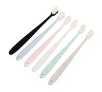 FOYTOKI 6 pièces Brosses à Dents Adultes à Poils Ultrasouples avec Tête Compacte et Design Ondulé Brosse Nettoyante pour Gencives Sensibles Assortiment Couleurs Portable