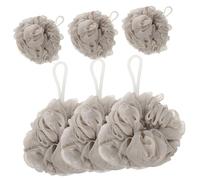 FOYTOKI 6 pièces Éponges de Bain Portables Maille PE Résistantes pour Boules de Bain Exfoliantes et Nettoyage Profond Corps