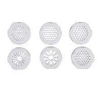 FOYTOKI 6 Pièces Filtre Anti-calcaire pour Robinet Cuisine Blanc en Plastique, Mousseur Économiseur D'eau, Réduit les Éclaboussures, Cuisine et Logement Temporaire,