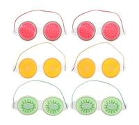 FOYTOKI 6 pièces Masques Yeux Gel Chauds et Froids pour Poches et Sécheresse Masque Contour Yeux Relaxant et Hydratant Accessoires Sommeil Doux et Occultants