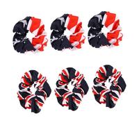 FOYTOKI 6pièces Élastiques à Cheveux National Flag Accessoires De Mode Pour Cheveux Avec Élastiques Drapeau Britannique Drapeau Américain