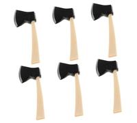 FOYTOKI 6Pièces Mini Bois pour Maison de Ensemble de Outils de Jardin Miniatures Décorations Réalistes pour Jeux Imaginatifs Halloween