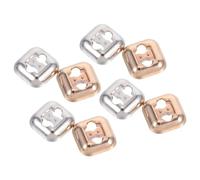 FOYTOKI 8 Pièces Clip de Lacet Verrou en Alliage de Zinc | Lot Rose Doré et Argenté, Conversion Rapide en Chaussure à Enfiler, Usage DIY pour Garçon et Filles et Seniors
