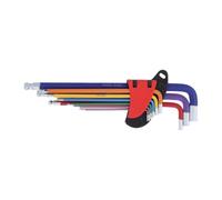 FOYTOKI 8 Pièces Color Coded Metric Hex Key Set With Ball End Long Arm Wrench Kit In Chrome Vanadium Steel For Precise Home And Mechanical Repairs