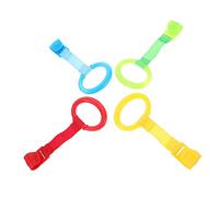 FOYTOKI 8pièces Anneau de Traction pour Lit Lot de Anneaux Colorés Petits Anneaux Apprentissage de Marche et Station Debout