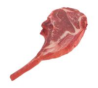 FOYTOKI Accessoires Alimentaires pour la présentation : modèle de Steak en Plastique Rouge, Texture détaillée, Non Comestible, utilisé comme Accessoire de Photographie en Restaurant
