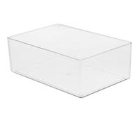 FOYTOKI Acrylique Salle de Bain Blanche Transparente, pour Hamster | Sécurisée pour Jouer et Se Baigner, Légère, Limite les Débordements de Sable, Usage Maison et Animalerie
