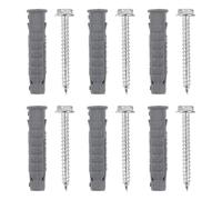 FOYTOKI Ancrages autoperceurs pour support téléviseur mural 6pcs avec 6 vis, plastique et acier au carbone, résistance à la rouille, pour installation sur cloison sèche
