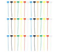 FOYTOKI Attaches de Câble Nylon avec Étiquettes 250pcs 4X150 MM Étanches pour Identification et Gestion des Câbles en Environnement Intérieur
