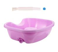 FOYTOKI Bac à Shampoing Pourpre Portable pour Personnes Alitées en Plastique Appui-tête Confortable pour Femmes Enceintes et Adultes