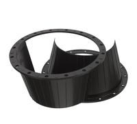 FOYTOKI Bague D'espacement Imperméable pour Haut-Parleur 6,5 Pouces en Plastique, Protection la Pluie Saleté pour Haut-parleurs de Voiture, Lot de 2