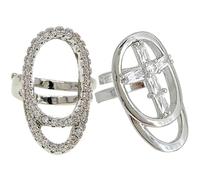 FOYTOKI Bague D'ongle pour Femme en Alliage avec Cristaux, 2 Pièces, Finition Soignée et Design Vintage, pour Fêtes et Rassemblements