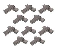 FOYTOKI Balais de Carbone Accessoires en Carbone Argentés Lot de 20 pour Moteur de Sèche-cheveux, Ajustement Précis et Fiabilité pour Appareils de Coiffure