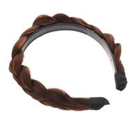 FOYTOKI Bandeau Tressé à 4 Brins Antidérapant pour Femmes et Filles Couleur Châtain Clair Accessoire Cheveux Délicat Taille Unique pour Soins Capillaires et Coiffures Élégantes