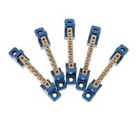 FOYTOKI Barre Omnibus en Laiton 6 Positions, 5pcs Bornier pour Coffret de Distribution Électrique, Facile à Utiliser et Résistante à L'oxydation, pour Tableau D'éclairage