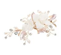 FOYTOKI Barrette à Cheveux Céramique Pour Mariage Pince Décorative Élégante Pour Photos De Mariage Et Occasions Formelles Accessoire Raffiné Pour Femmes